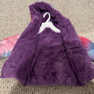 Kids Purple and Multicolor Jacket